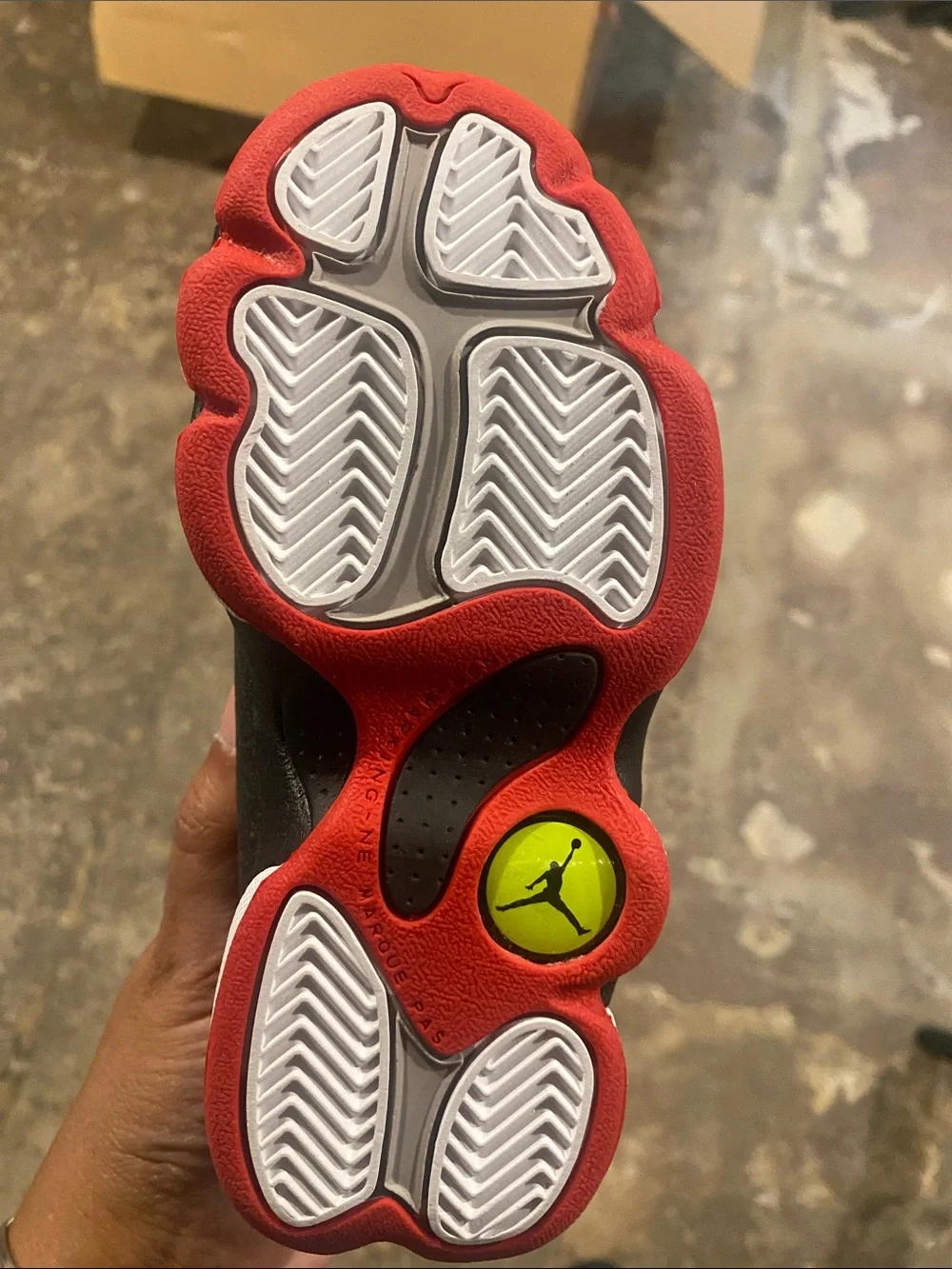 Jordan Kids Black/Red/White Retro 13 Sneakers